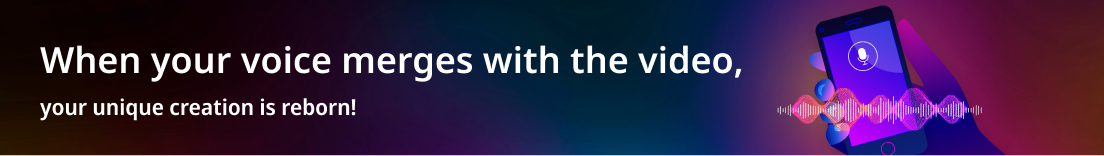 When your voice merges with the video, your unique creation is reborn!