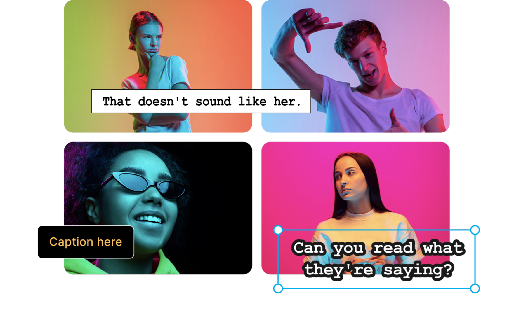 풍부한 자막 기능