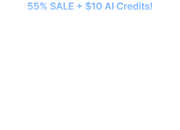 55% SALE + $10 AI Credits! My First AI Editor, Happy NEW YEAR 55% OFF